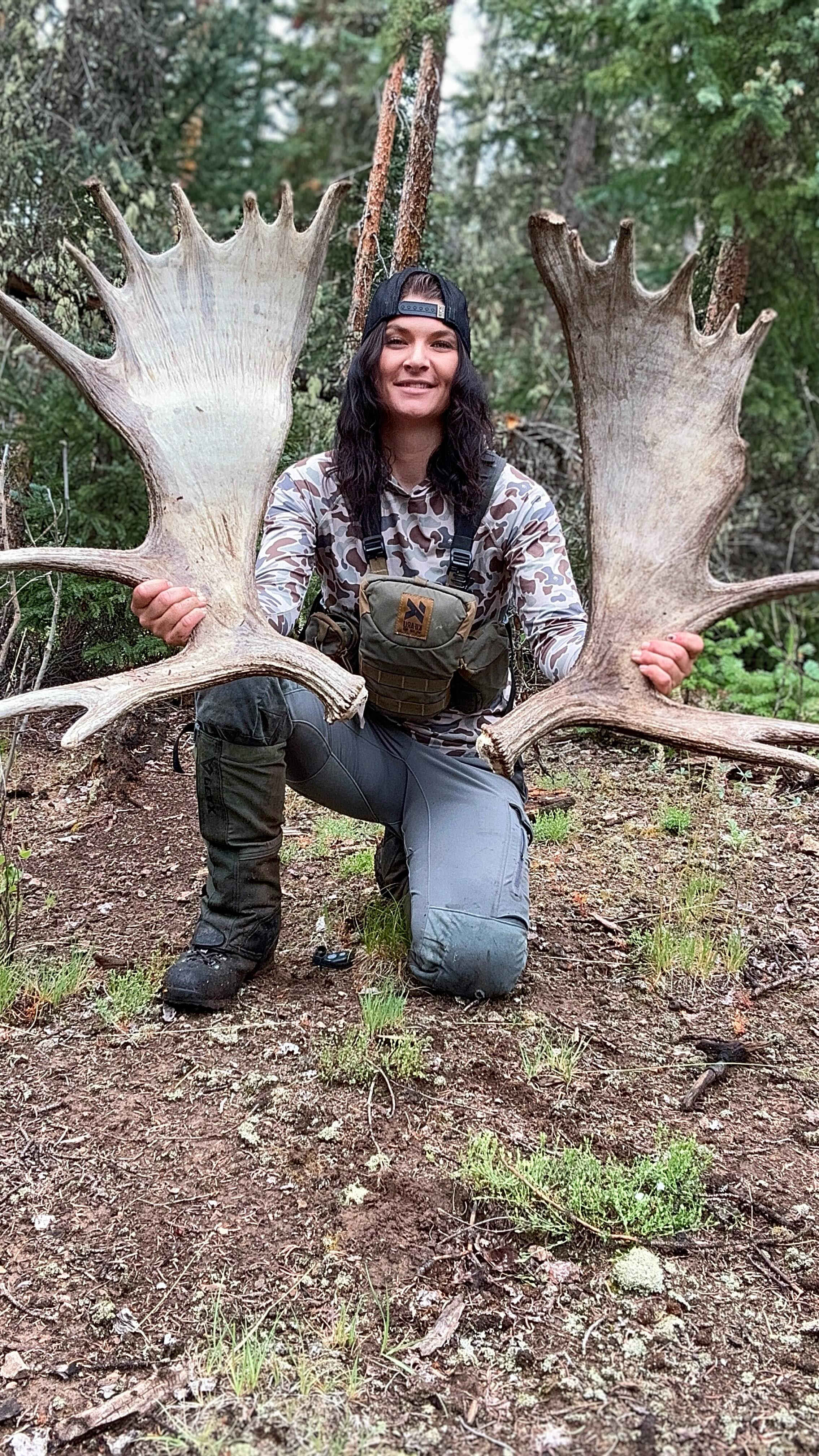 Instagram post by @coloradomtnhuntress for MTN OPS. Caption reads: This ain’t luck. It’s sweat, instinct, and miles....