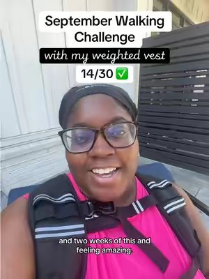 TikTok post by @chantalinmotion for Zelus Fitness. Caption reads: [...] my weighted vest and I feel GREAT!!! @ZELUS....