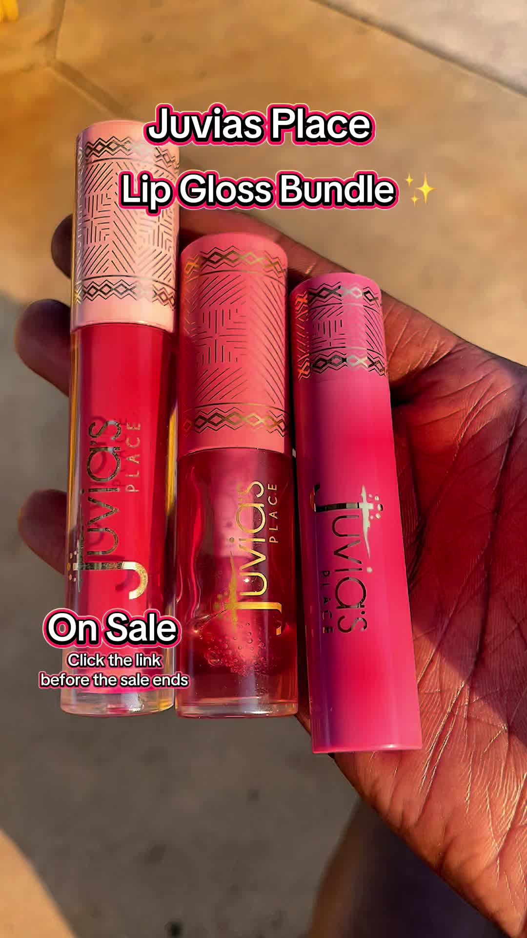 TikTok post by @brittshanelle for Juvia’s Place. Caption reads: @Juvia’s Place #juviasplace #lipgloss [...].