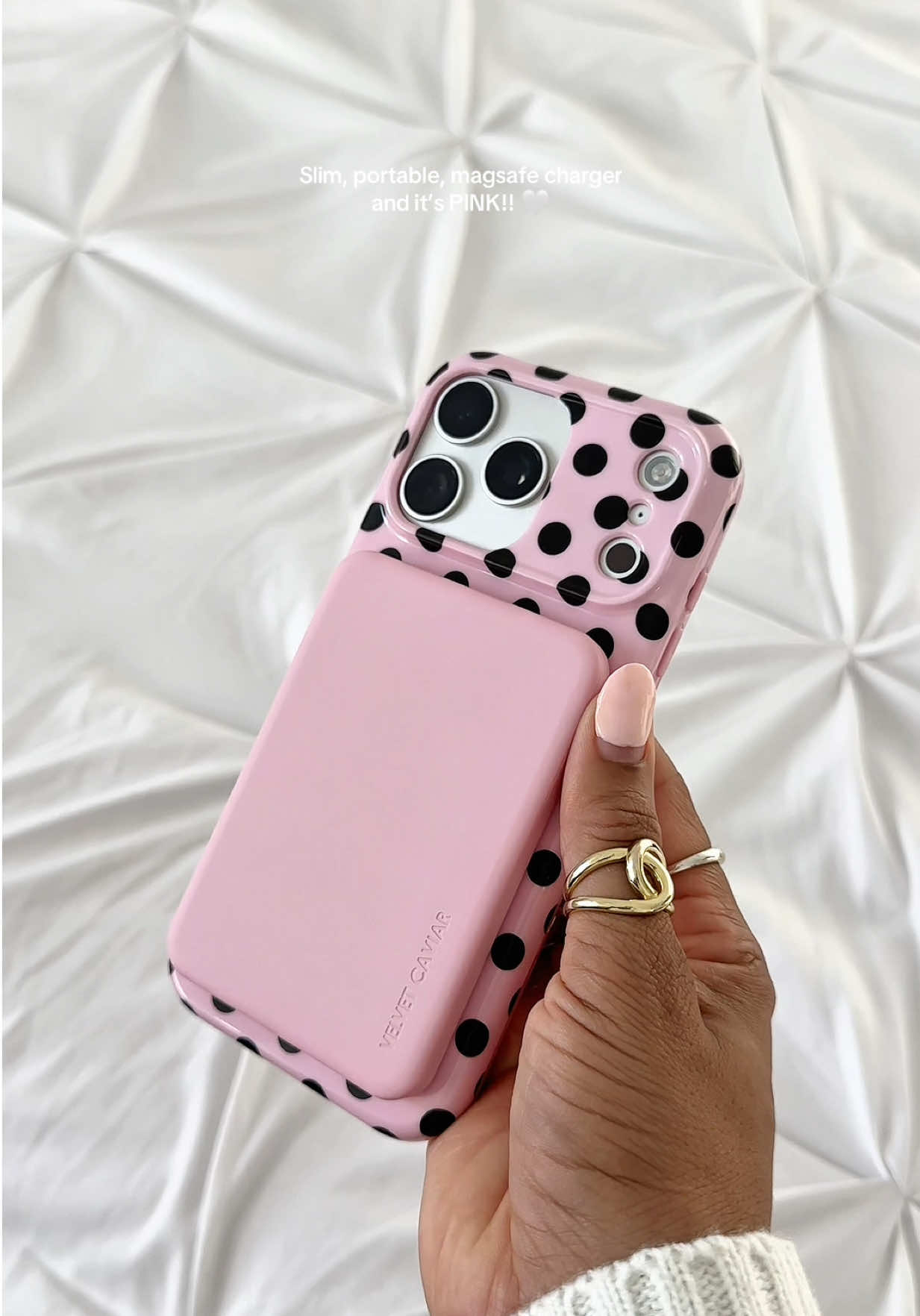 TikTok post by @lyricsugc for VELVET CAVIAR. Caption reads: [...] ugly, or bulky….i don’t want it 😒....