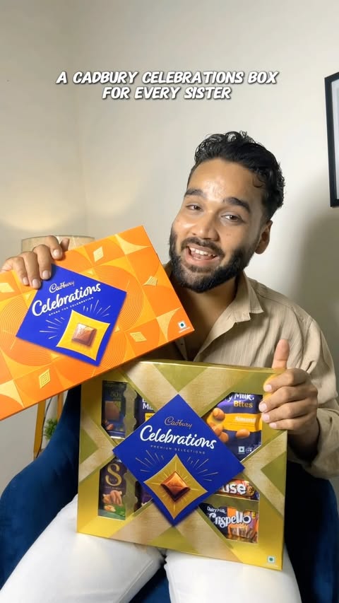 Instagram post by @karan_m809 for Cadbury Dairy Milk. Caption reads: Turns out Cadbury Celebrations is not just one....