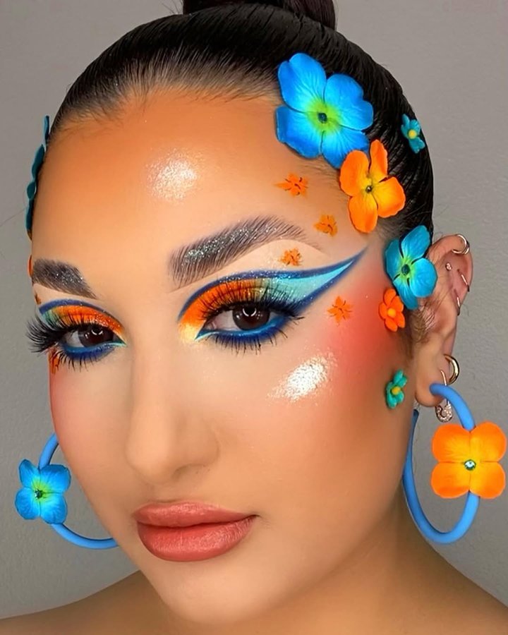 Instagram post by @lexilalamakeup for Boldface Makeup. Caption reads: [...] Pigment (Drip Drip) 🌼@theboldfacemakeup....