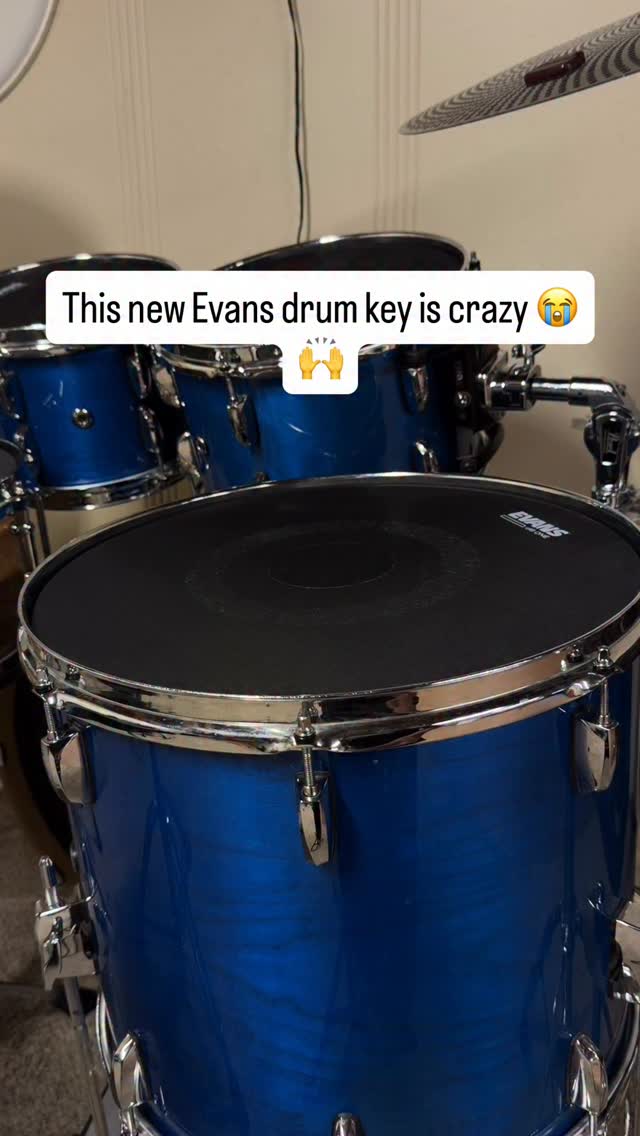 Instagram post by @thecowboydrummer for EVANS Drumheads. Caption reads: They did it again @evansdrumheads.