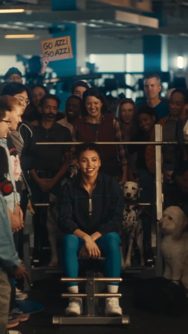 Instagram post by @azzi35 for Geico. Caption reads: My support team just got a little bigger. 13,000....