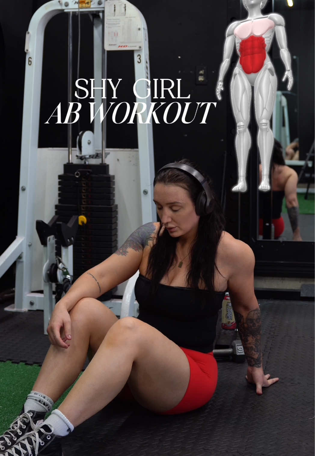 TikTok post by @kelsgracefit for Paragon Fitwear. Caption reads: [...] the new SWEAT collection from @Paragon....