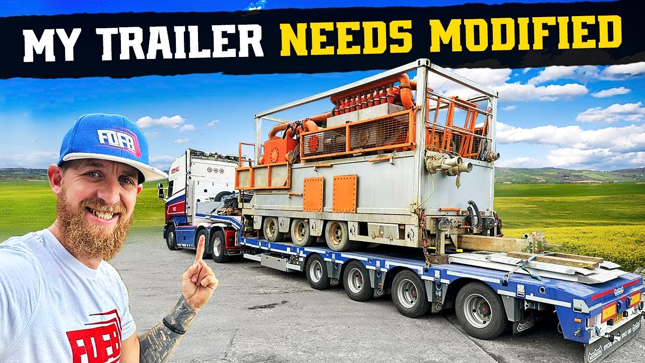 YouTube post by @Sandy-Flat-Out-Flat-Broke for Yfood. Caption reads: MY NEW TRAILER RAMPS NEED MODIFIED .