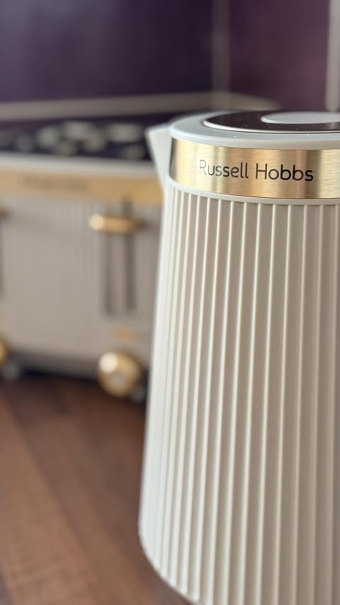 Instagram post by @our.northern.tribe for Russell Hobbs. Caption reads: [...] 4 slice toaster and kettle from....