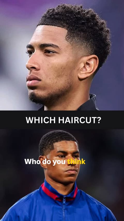 Instagram post by @tonithebarber for Booksy. Caption reads: Which Haircut Rashford or....