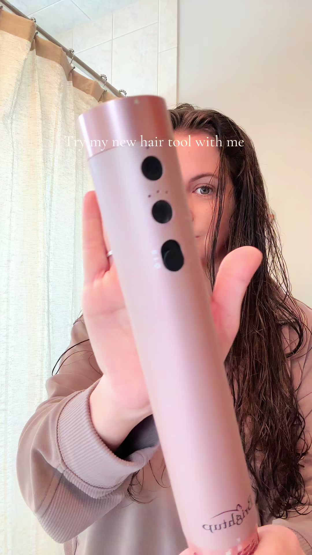 TikTok post by @tessajordannance for Brightup. Caption reads: [...] #airwrap #hairtutorial #hairstyle @Brightup.