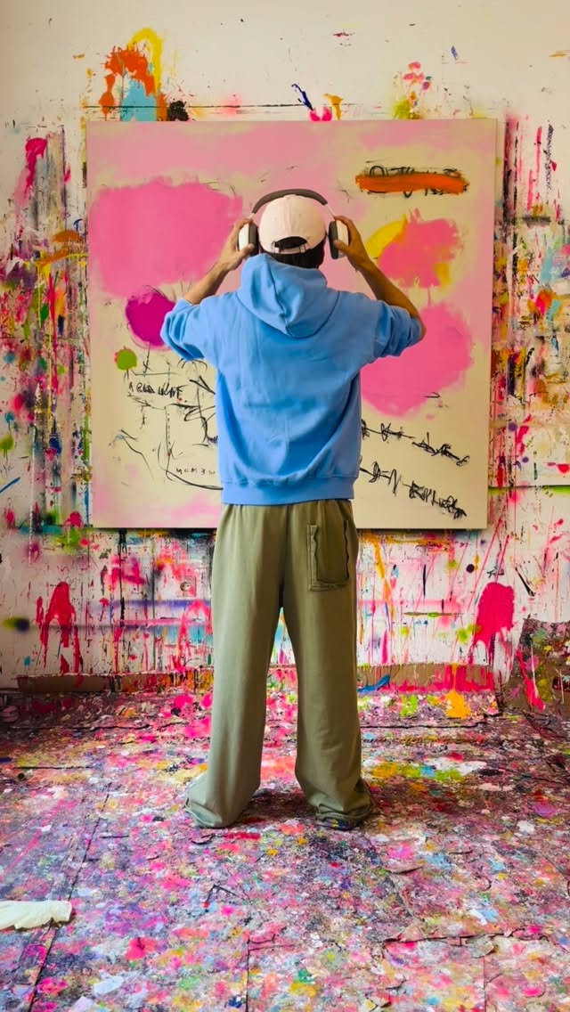 Instagram post by @david_pher for Sennheiser. Caption reads: **AD** in collaboration with @sennheiser....