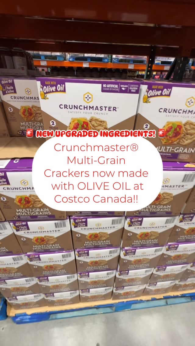 Instagram post by an influencer for Crunchmaster Crackers. Caption reads: 🚨 NEW UPGRADED INGREDIENTS! 🚨 ‌ The....