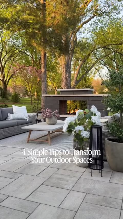 Instagram post by @laurenashleyhansen for Wayfair. Caption reads: [...] here 🤩 comment PATIO for all the 🔗🔗!....