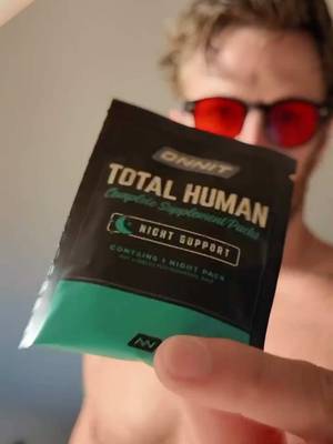 TikTok post by @built.by.brett for Onnit. Caption reads: @GET ONNIT Total Human keeps my daily supplements....