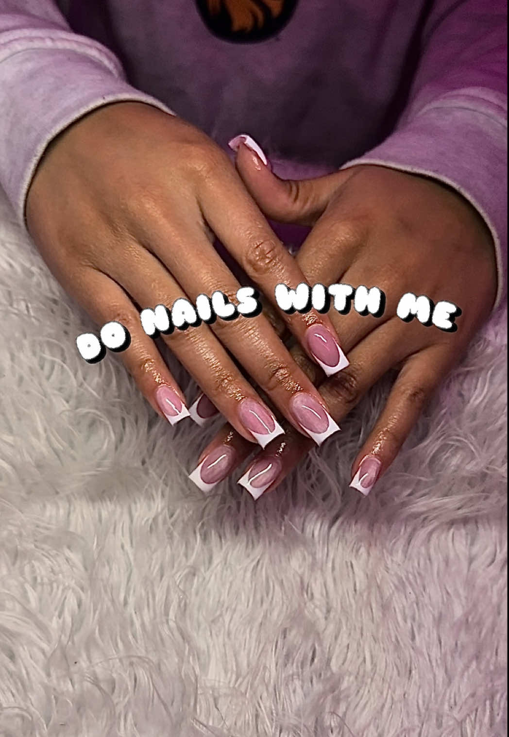 TikTok post by @miaa.naileditt for Bornpretty. Caption reads: Cat eye frenchies 😍 • “White Cat Magnetic Gel....