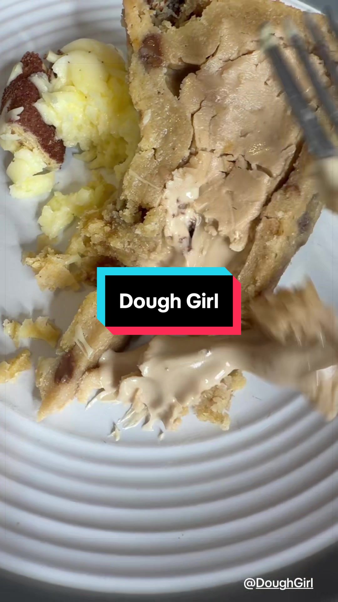 TikTok post by @the.boswalds for DoughGirl. Caption reads: Sweet treat for yourself or a gift. It’s perfect....