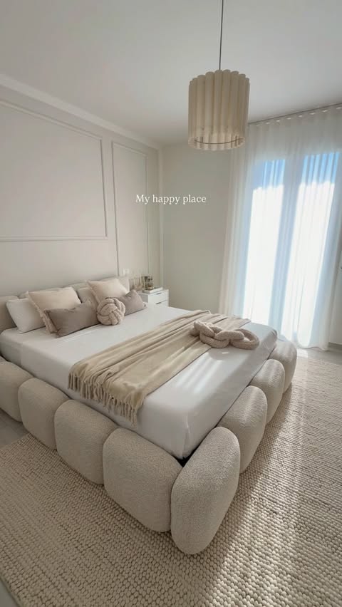 Instagram post by @aghyhomeandlove for WESTWING. Caption reads: [...] place and my fave bed ☁️ -10% code on....