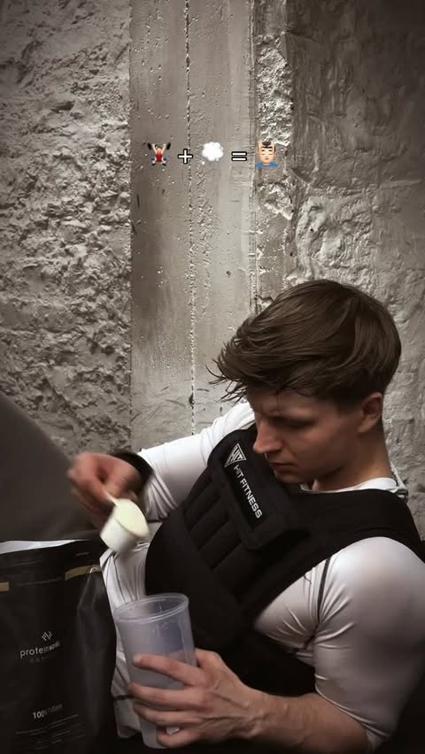 Instagram post by @actwithaim for Protein Works. Caption reads: @proteinworks code; AWA 🏋🏻‍♂️ #fyp #motivation....