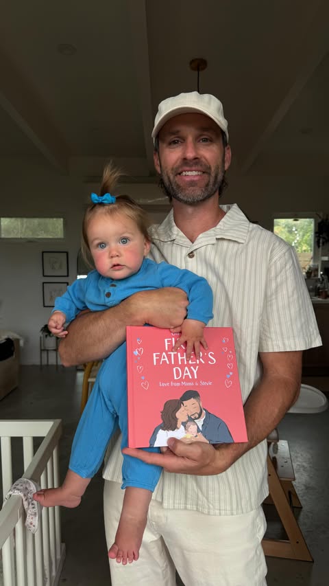 Instagram post by @fallonlev for Wonderbly. Caption reads: [...] first Father’s Day. You’re welcome!!😘....