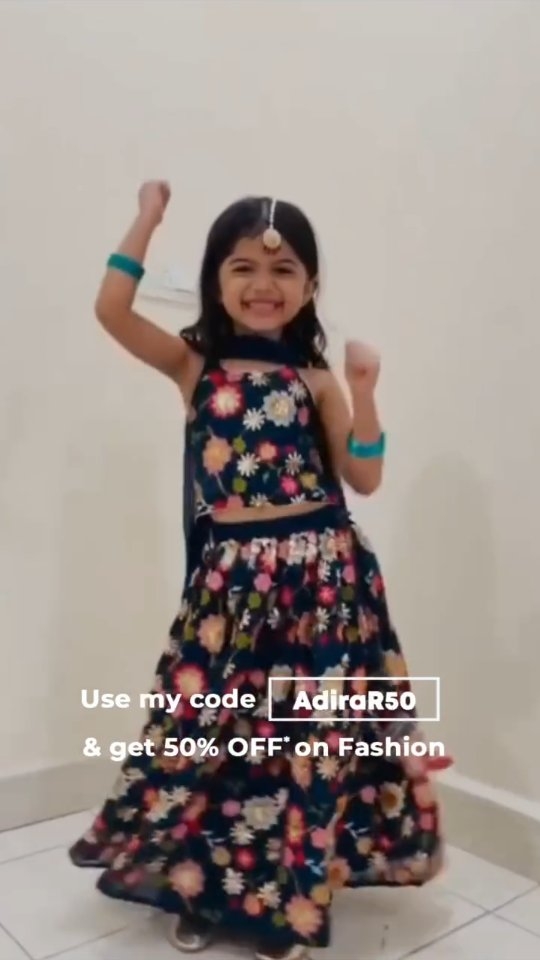 Instagram post by @adira_chavan for Babyhug. Caption reads: Her GRWM is all about Radha’s elegance in....