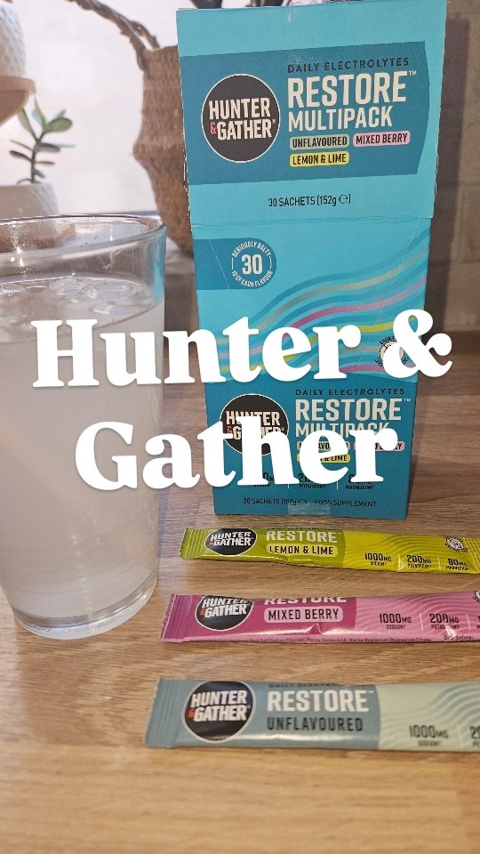 Instagram post by @tomi_nico24 for Hunter & Gather. Caption reads: AD | GIFTED Stay unstoppable, stay refreshed!....