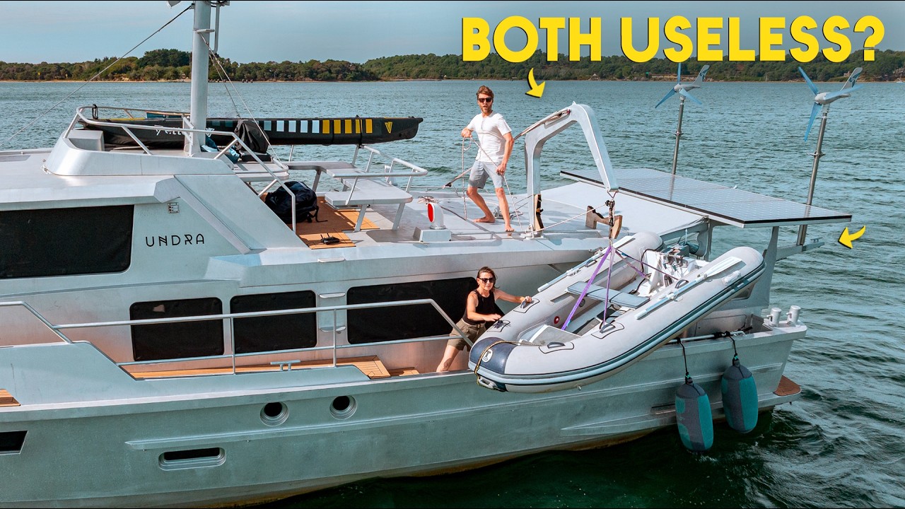 YouTube post by @gonewiththewynns for Motion Array. Caption reads: One Design Problem Is Limiting Our Entire Boat.