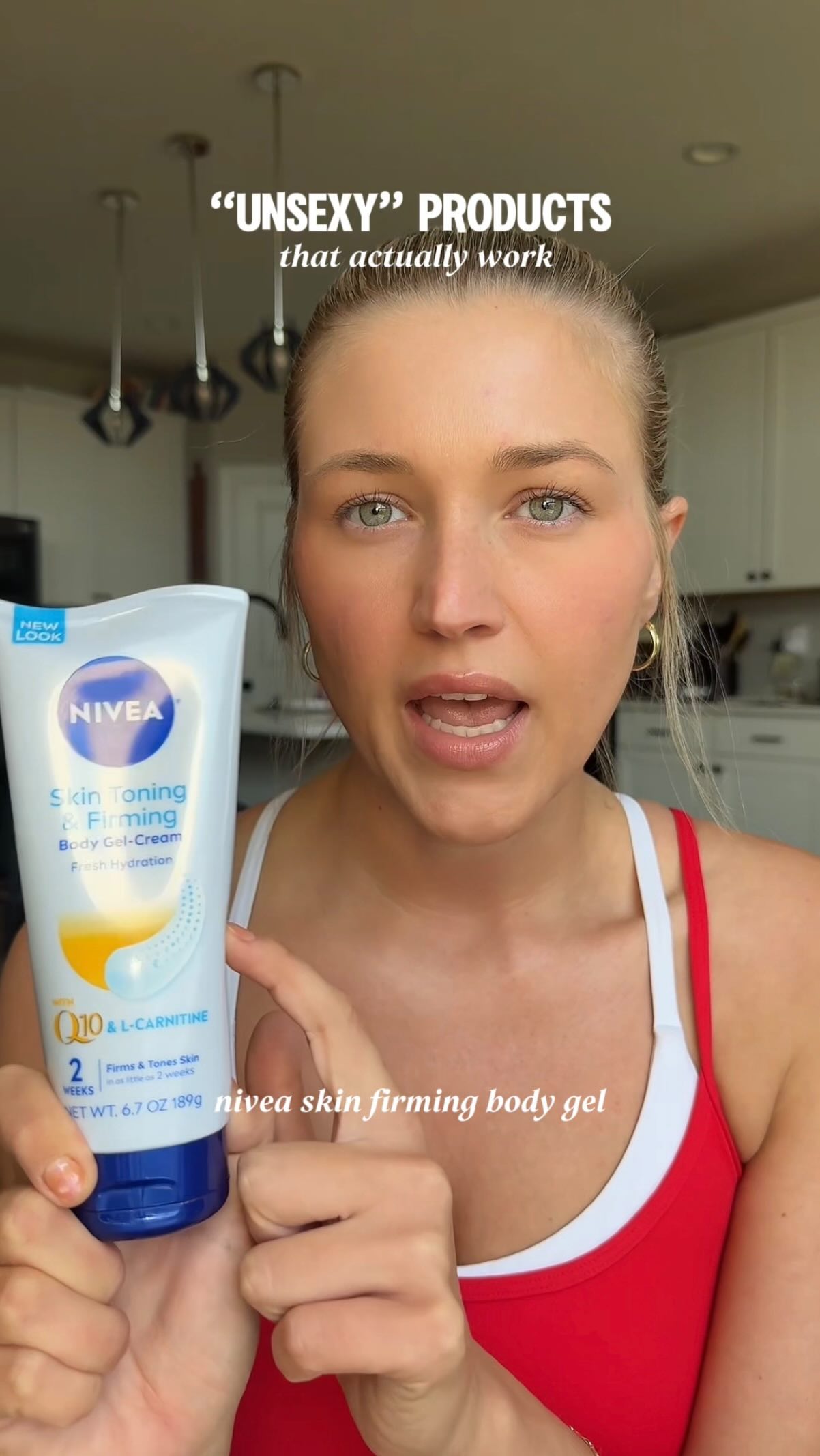 Instagram post by @hannahjiles for Gold Bond. Caption reads: Affordable “unsexy” products that actually....