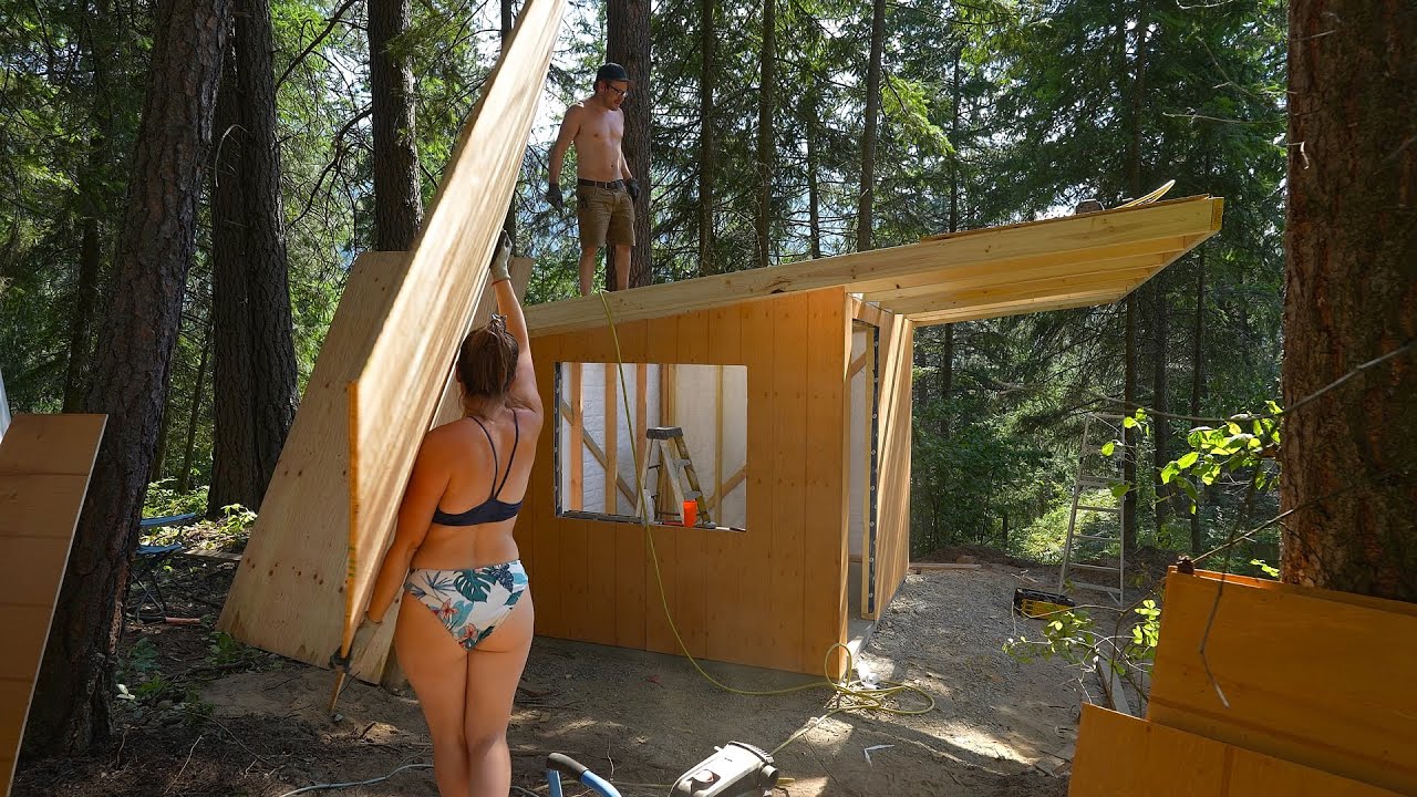 YouTube post by @ThisOffGridLife for Chickcozy. Caption reads: Forced To Buy Lumber! Our Sawmill Is Down!.