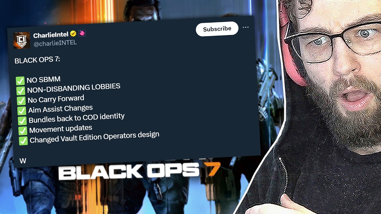 YouTube post by @Jev for G FUEL. Caption reads: CALL OF DUTY is actually listening (surely).