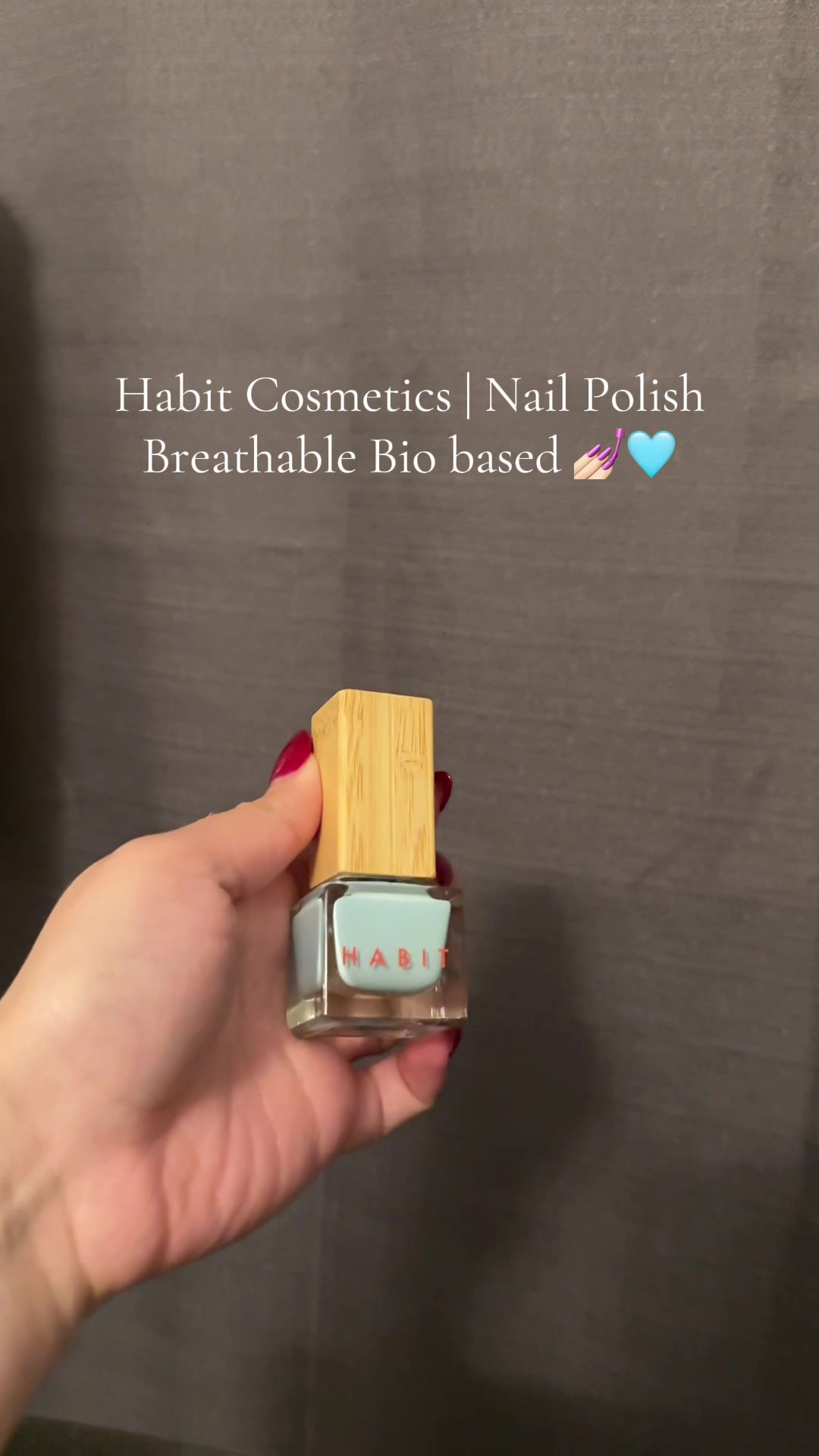 TikTok post by @aleemartinez12 for Habit Cosmetics. Caption reads: [...] Cruelty Free and 21 Toxins Free✨🩵 @Habit....