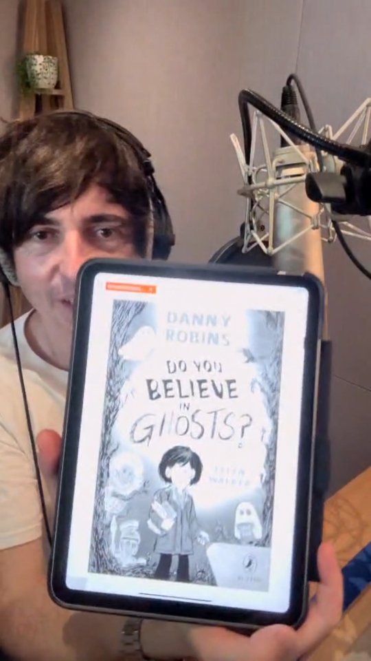 Instagram post by @ellenwalkerillustration for Puffin Books. Caption reads: Here’s a video of me recording the audiobook for....