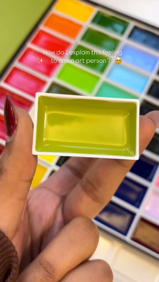 Instagram post by @artcartbydiksha for Kuretake ZIG. Caption reads: I don’t want to use them & I want to use them so....