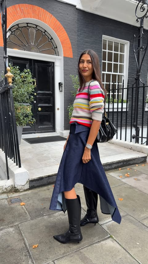 Instagram post by @tijanserena for Jimmy Choo. Caption reads: [...] beats a fab handbag + boot combo @jimmychoo....