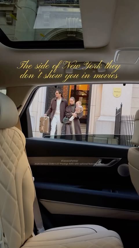 Instagram post by @laurandnicolas for Genesis USA. Caption reads: Left the city for the weekend to show Gigi Rose....