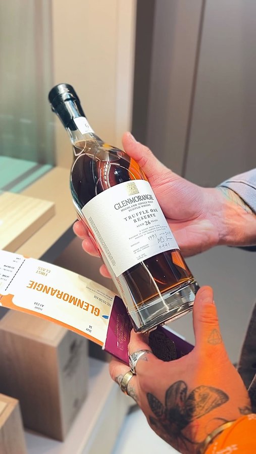 Instagram post by @the_cocktailguy for GLENMORANGIE. Caption reads: Join me as I explore the wonders of Whisky at the....