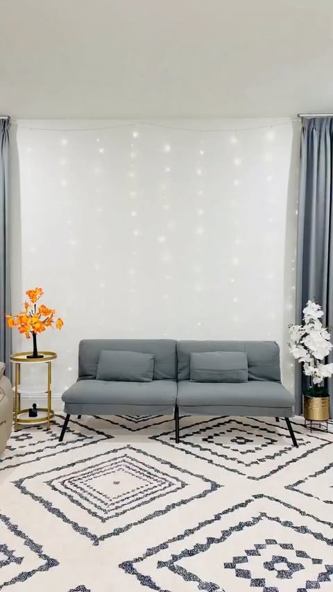 Instagram post by @glowing_bloom_star for COMHOMA. Caption reads: COMHOMA Convertible Futon Sofa Bed 🤍 One piece.....