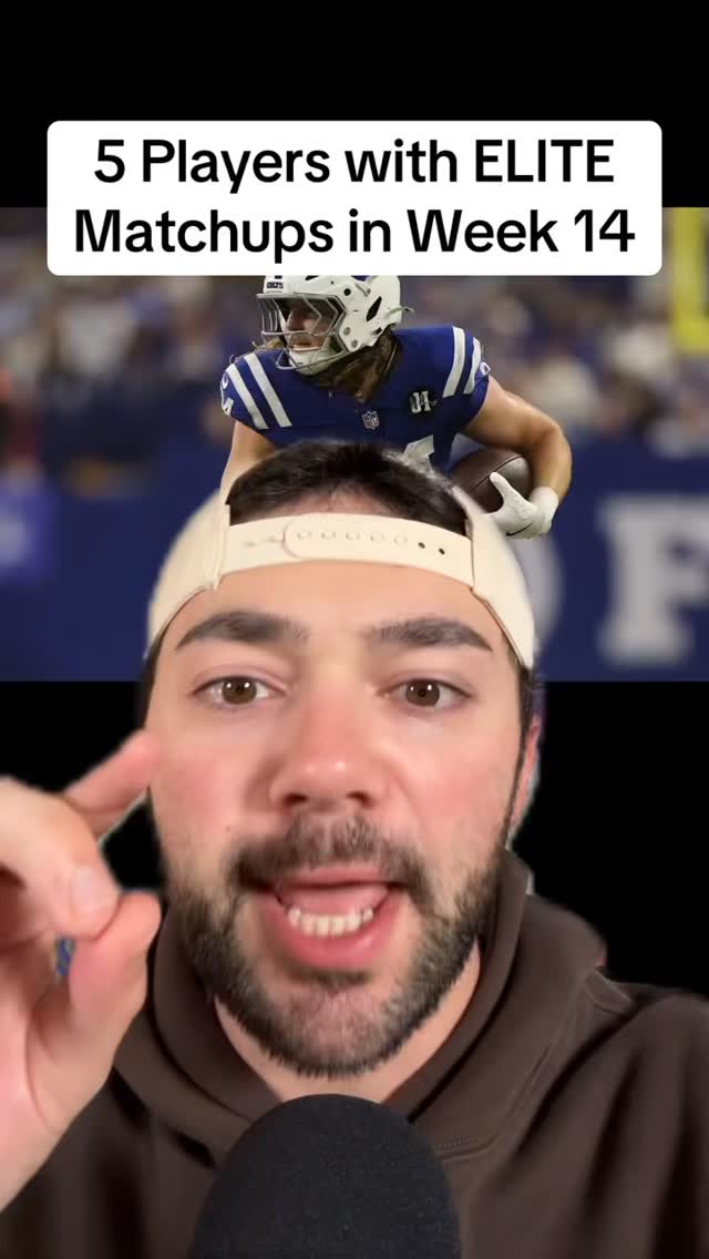 Instagram post by @loebsleads for Yahoo. Caption reads: The players with the BEST fantasy matchups this....