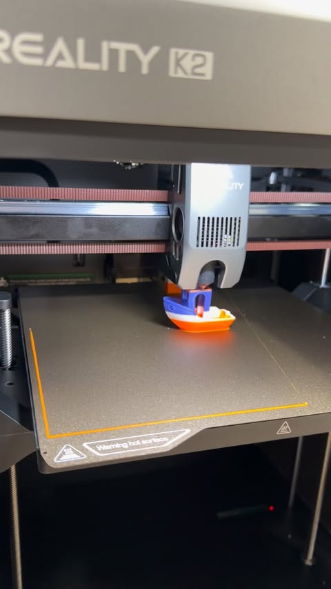 Instagram post by @davidkrammer for Creality. Caption reads: [...] you make with a new 3D Printer? 😂 #creality....