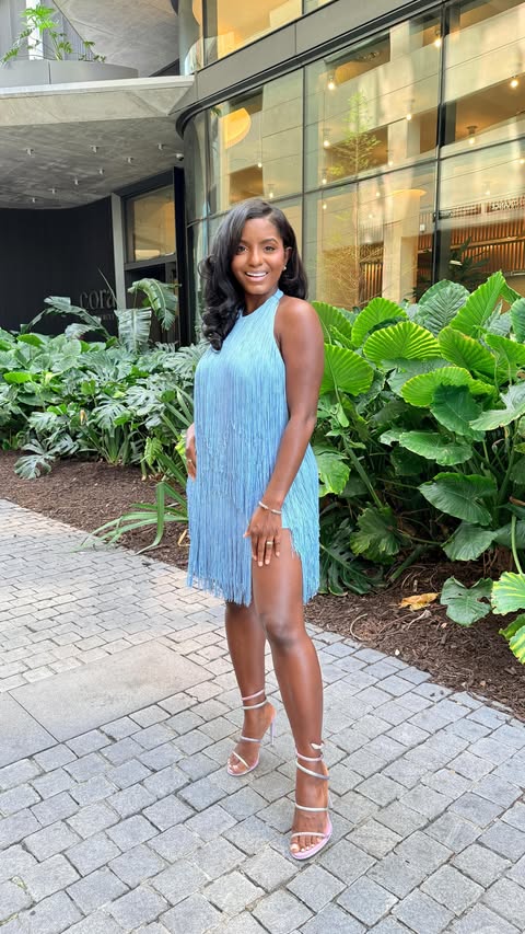 Instagram post by @cammpie for Vici Collection. Caption reads: I can’t resist an easy, flattering dress that does....