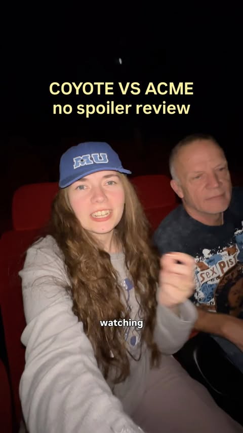 Instagram post by @elz.smart for Cineworld Cinemas. Caption reads: #ad ambassador 🤭 COYOTE vs ACME review no....