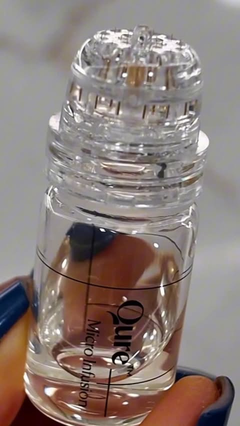 Instagram post by @erin.ffit for Qure Skincare. Caption reads: Completed one treatment of the @qureskincare....