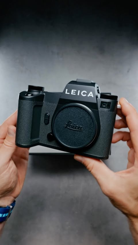 Instagram post by @leica_store_vienna for Leica Camera. Caption reads: Here it is! Meet the new Leica SL3-P #leicasl....