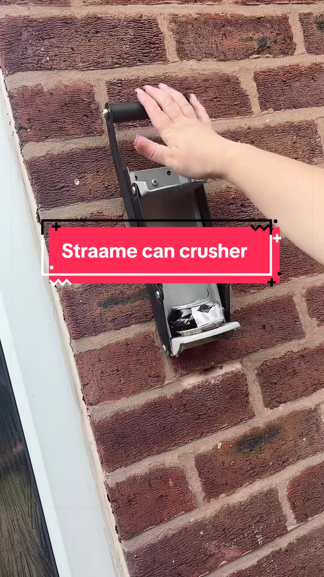 TikTok post by @rachyg85 for Straame. Caption reads: No more overflowing bins with the @STRAAME can....