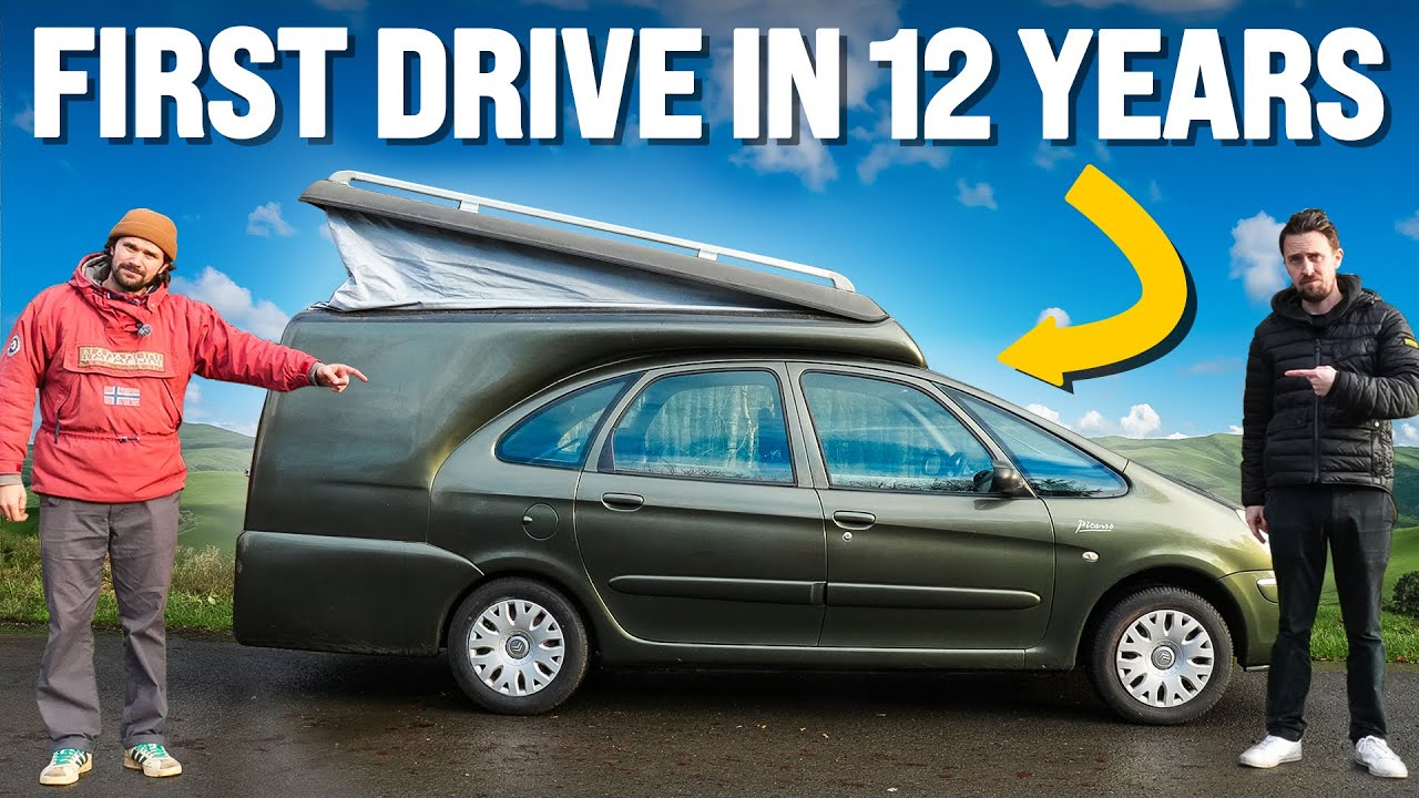 YouTube post by @AllThe_Gear for Saily. Caption reads: Can Our Rare Camper Make It 500 Miles Home?.