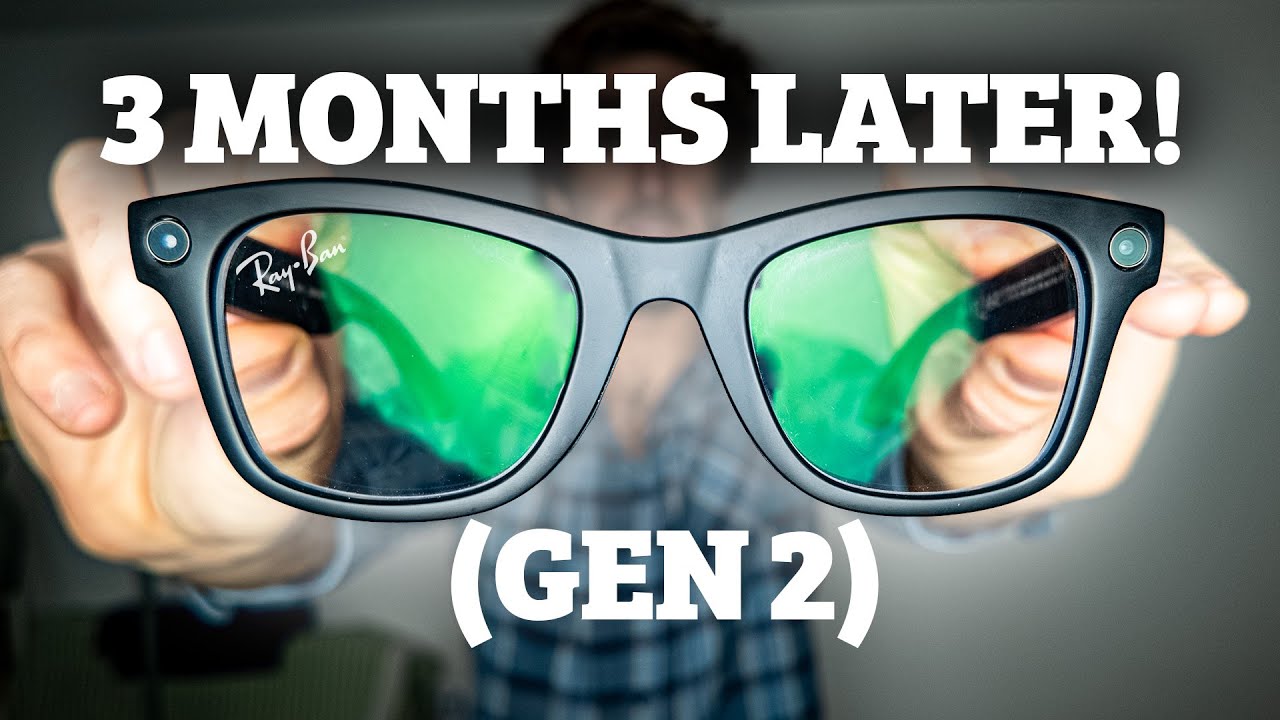 YouTube post by @RyanOsmond for Audiio. Caption reads: Ray-Ban META Gen 2 Smart GLASSES 3 MONTHS LATER.