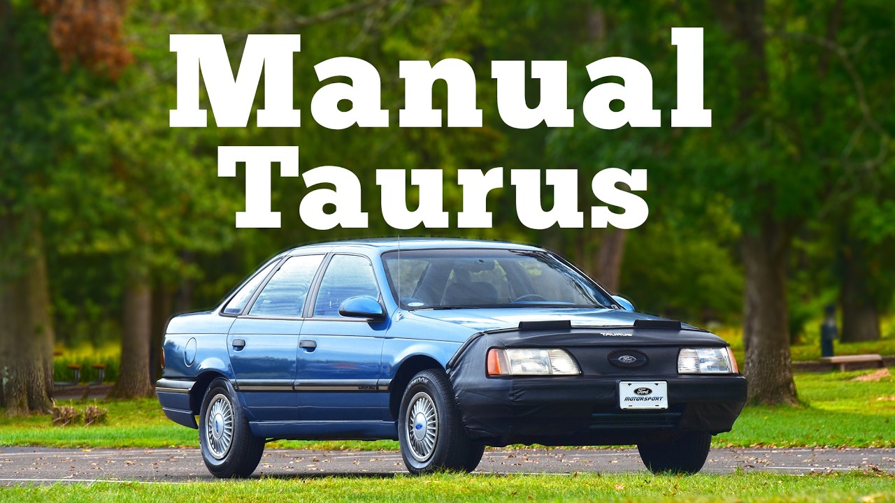 YouTube post by @RegularCars for Zazzle. Caption reads: 1986 Ford Taurus MT5: Regular Car Reviews.