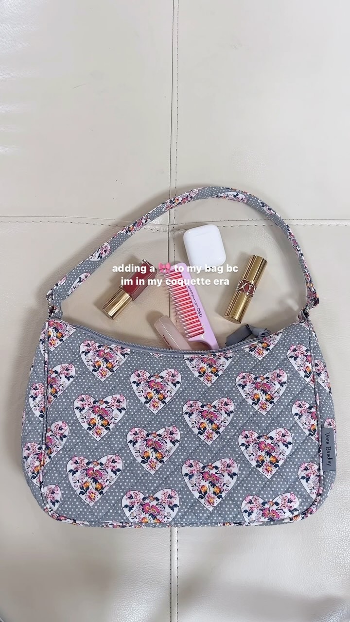 Instagram post by @truthfullycharlie for verabradley. Caption reads: just a 27 year old teenage girl 🎀 use code....