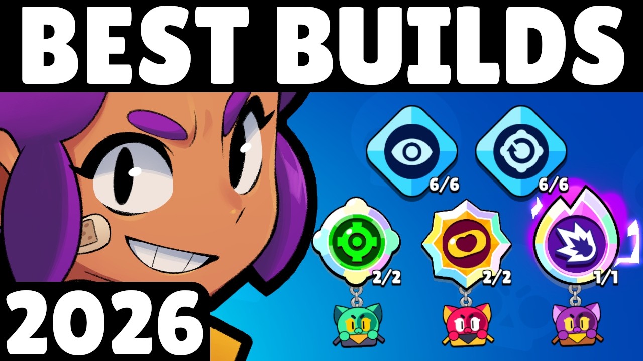YouTube post by @KairosGaming for Clash Royale eSports. Caption reads: The BEST BUILD for EVERY BRAWLER (104/104) 🏆....