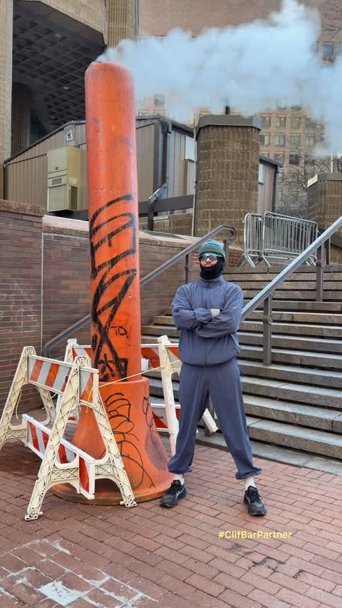 Instagram post by @mvsser for CLIF BAR. Caption reads: #ClifBarPartner @clifbar makes waking up at 7am....