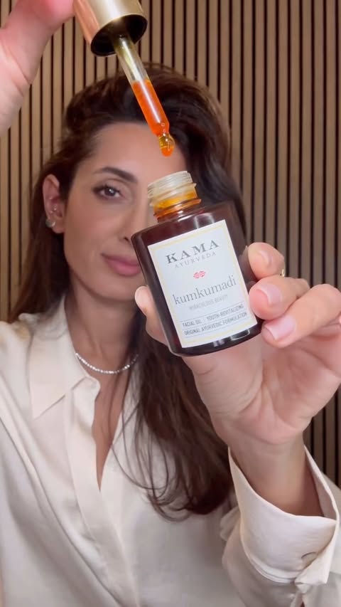 Instagram post by @drpyal for Kama Ayurveda. Caption reads: Growing up, my mum always taught me that little....