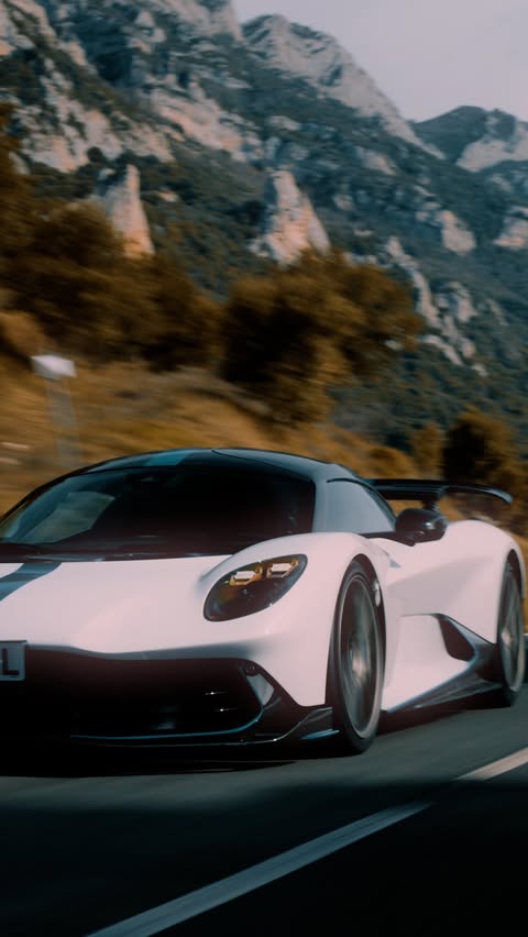 Instagram post by @carfilmmaker for Aston Martin. Caption reads: A few days filming the new Aston Martin Valhalla....